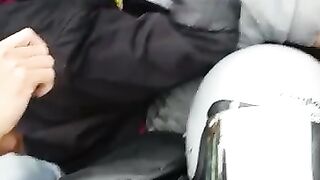 Funny moment on motorbike