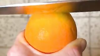 Don't try this with an orange