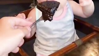 Chocolate fun with baby ????, ????