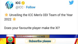 ICC Men's ODI Team of the Year announced, Babar Azam named captain.