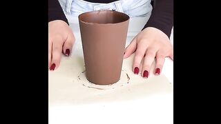 Chocolate Starbucks cup with coffee