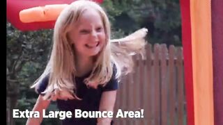 Radio Flyer XL Backyard Bouncer, Inflatable Bounce House with Slide for Kids, Including Stakes