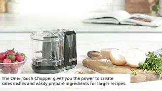 Decker HC150B 1.5-Cup One-Touch Electric Food Chopper,