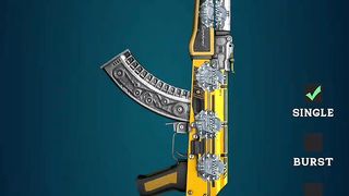 Gun simulator Ak 47 sound