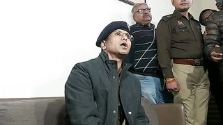 लखनऊ पुलिस कमिश्नर एसबी शिरोडकर की प्रेस कॉन्फ्रेंस।
