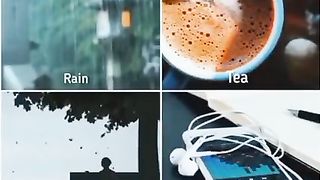 Tilawat Quran# . Rain , Tea , Alone ' (Quran) .  #Islamic Status#