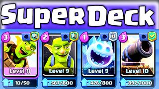 This log Bait deck is Super Clash Royale