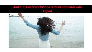 Smartphone Gimbal Stabilizer with Tripod, Magnetic Design, Portable and Foldable