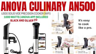 Anova Culinary AN500-US00 Sous Vide Precision Cooker (WiFi), 1000 Watts