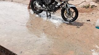 Motorcycle washing