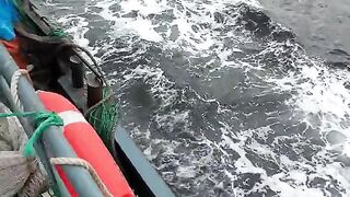 Fishing in sea