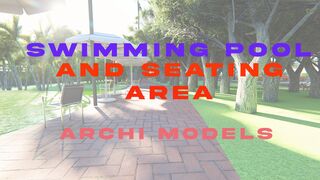3D RENDER OF SWIMMING POOL || COMMUNITY GARDEN || ARCHIMODELS
