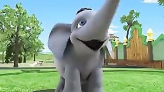 Train cartoon in children