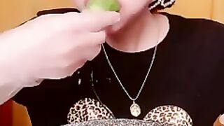 Girl Eating Food surprisingly