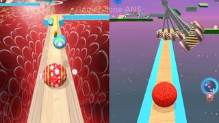 Sky Rolling Ball 3D Vs Going Balls - Similar Level, SpeedRun Gameplay, Android IOS, Amaizing Ball Game