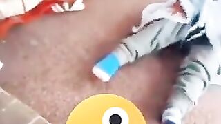 Cute baby funny dog video