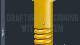 Bolt 3D Drawing