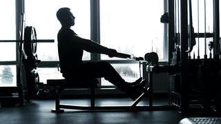 A Guy Doing Exercise At The Gym