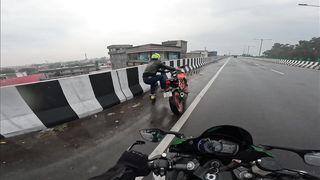 RIDER Injured in Rain???? Ktm Crashed in Rain???? _ Duke 390 Slip hogai Barish m???? Training back workout