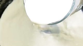 Delicious hot chocolate milk