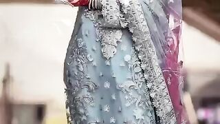 PartyWear 3 Piece Suit For Women in Grey Silver Color