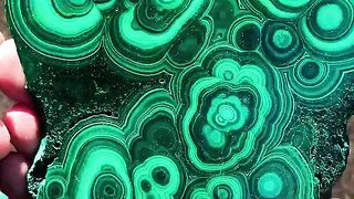 Marvelous patterns inside Malachite