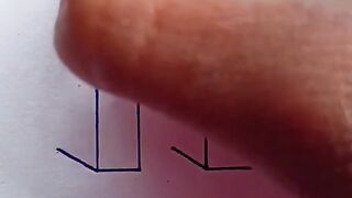 Making m alphabet hand writing