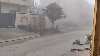Foggy morning in Islamabad