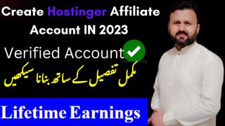How To Create Hostinger Affiliate Account IN 2022| Affiliate Marketing|Account full Varified 100%
