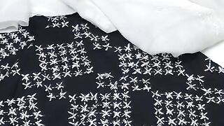 Classical black dress with patch