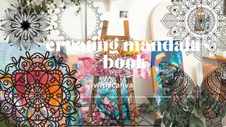 creating book with canva, creating mandala book #canva for beginners #canva tutorial #canvaart