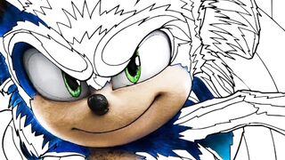 How To Draw Sonic 2 Movie Easy Drawing - Step By Step - Sonic 2 Drawing