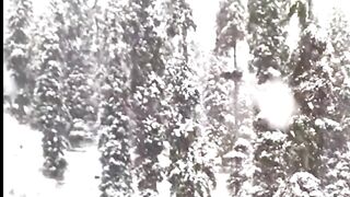Beautiful snowfalling in swat kpk pakistan