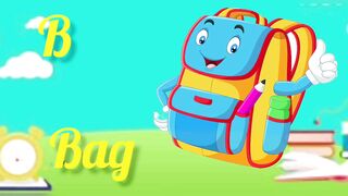 Abcd video with phonic song/kids vieo with kids song/ kids video with 2 words/ nursery rhymes and kids