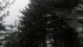 Snow falling in Chakkar valley Azad Kashmir