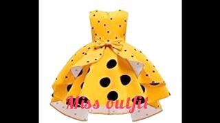 Trendy and stylish baby girls frock design