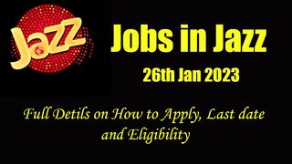 Latest Jobs in Jazz Pakistan 2023 | Jobs in Pakistan
