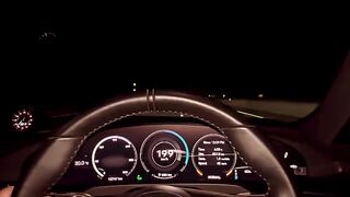 Porsche TycanS4 High speed driving status