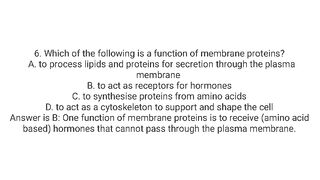 Anatomy and physiology question and answers