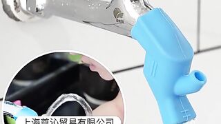 smat kichan gedgts High Elastic Silicone Water Tap Extension Sink Children