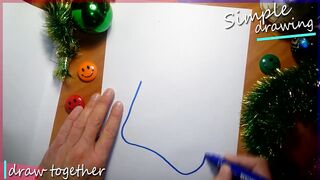 How to draw a happy new year drawing with poster colors