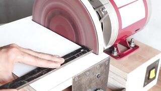 How To Make A 9 inch Disc Sander || Replaceable velcro Disc || Tilting Work Surface