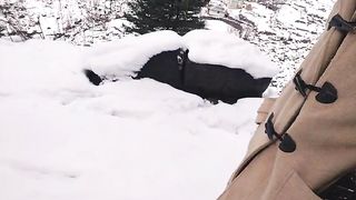Walking on snow