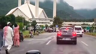 Beautiful view of Faisal Mosque