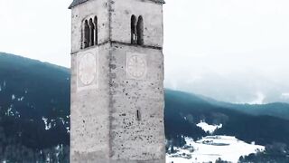 ice skating at the legendary submerged church in Italy ⛪️