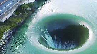 The glory hole in Lake Berryessa