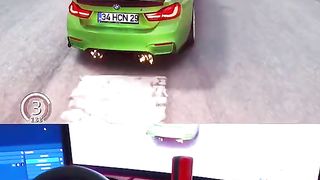 Drifting BMW M4 SPORT | Forza Horizon 5 | Steering Wheel Gameplay #youtubeshorts #ytshorts #youtube