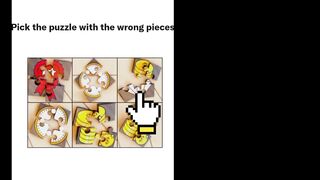 Pick the puzzle with wrong piece