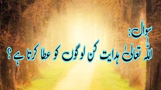 Allah hidayat kin logon ko atta kerta hai | Quran Kay Jawab|quranki roshni main