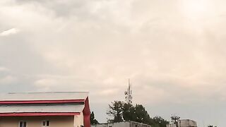 Moving clouds Beautiful Hills view